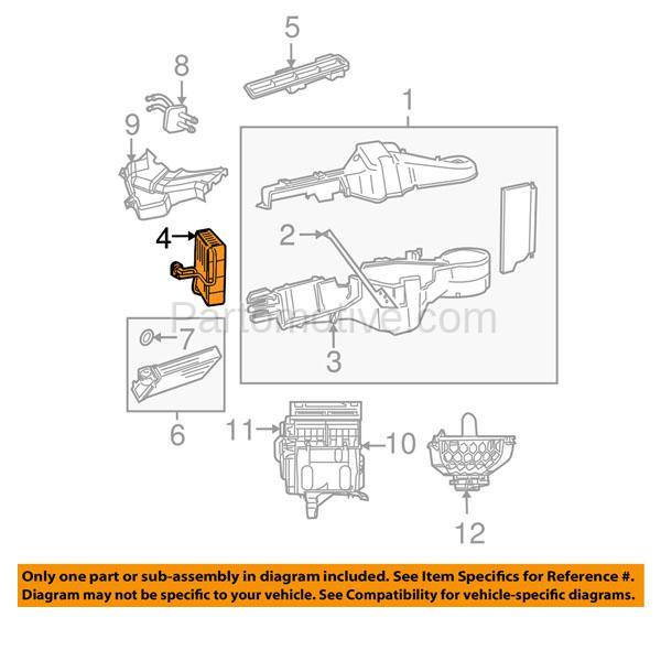 A//C Evaporator Core Front TYC 97001