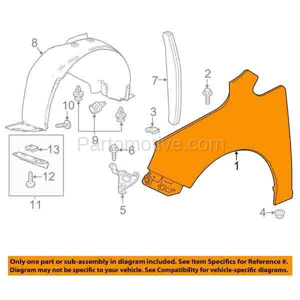 Fdr 1797lc Capa 12 16 Verano Front Fender Quarter Panel