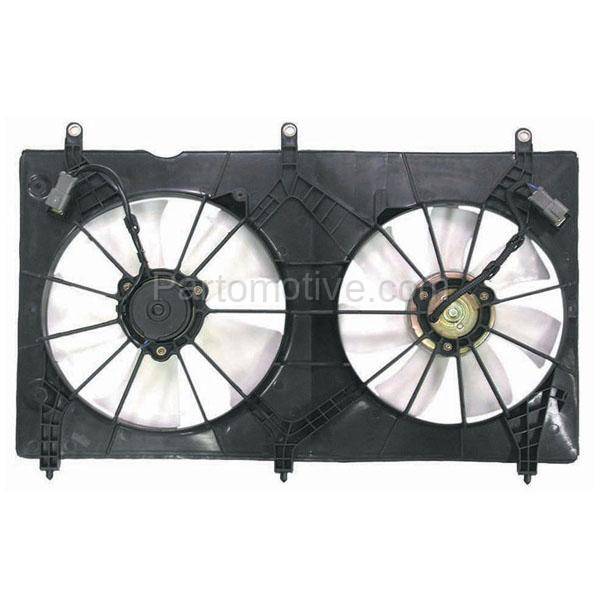 Radiator Condenser Cooling Fan Assembly For 03-07 Honda Accord EX LX DX 2.4L