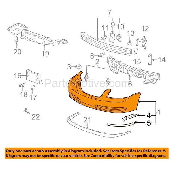 Buc 1910f 06 11 Lucerne Front Bumper Cover Assembly Primed