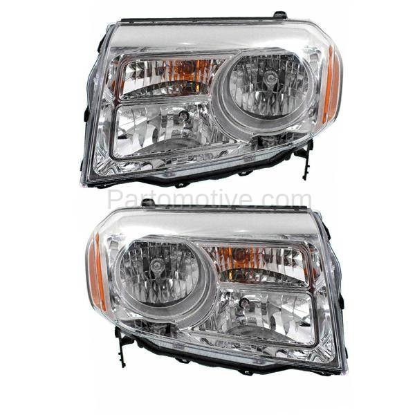 For 2012 2013 2014 2015 Honda Pilot Halogen Type Chrome Headlight Driver Left