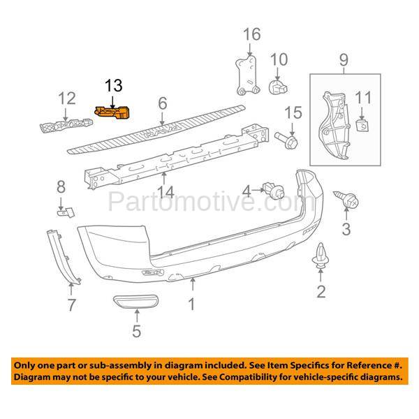 Primed Rear For RAV4 06-12 Passenger Side Bumper Cover Retainer