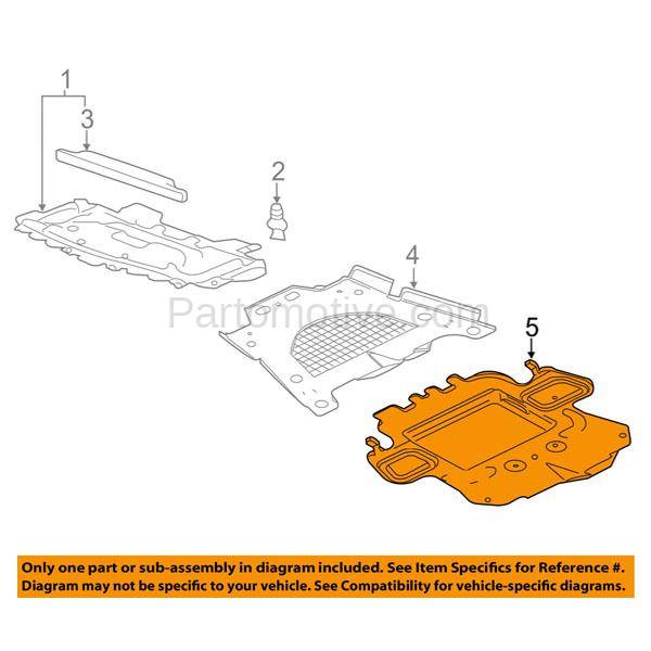 Ess 1201 08 14 Cts Awd Front Engine Splash Shield Under