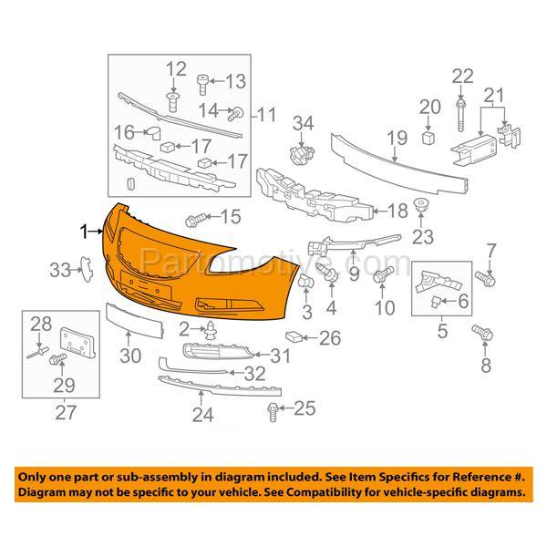 Buc 1957fc Capa 11 12 13 Regal Base Sedan Front Bumper