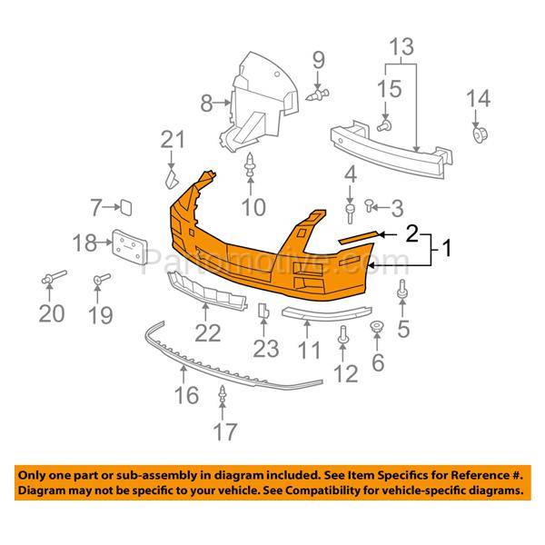 Buc 1938fc Capa 08 11 Sts Front Bumper Cover Primed W O