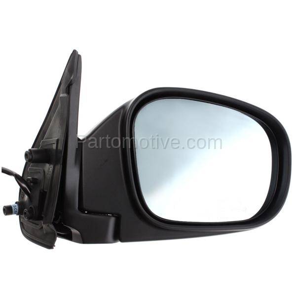 MIR-1984R 01-03 QX-4 Power Heated Black Manual Fold Blue-Glass Mirror
