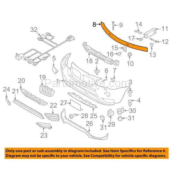 Brf 1055f 2011 2017 Bmw X3 Amp 2015 2018 X4 Front Bumper