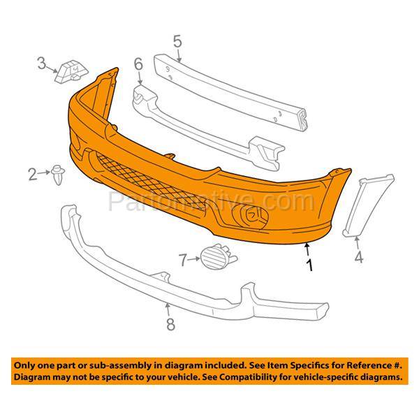 Buc 31f 01 04 Sequoia Front Bumper Cover Assembly Primed W O Flare To c901 Buc 31f 01 04 Sequoia Front Bumper Cover Assembly Primed W O Flare To c901