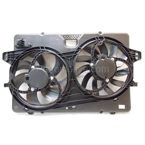 Radiator Dual Cooling Fan for 08-11 Ford Escape Mercury Mariner 2.3L 2.5L 