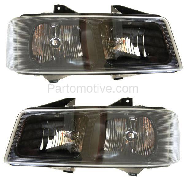 HLT1195L & HLT1195R 0313 Chevy Express Headlight Headllamp Head