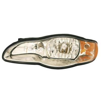 Aftermarket Replacement - HLT-1110L 2000-2005 Chevrolet Monte Carlo (Coupe 2-Door) Front Halogen Headlight Headlamp Assembly with Bulb Left Driver Side