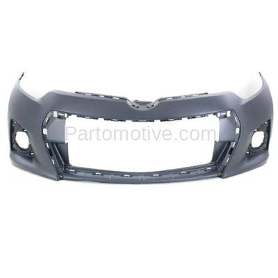 Aftermarket Replacement - BUC-3308F 14-16 Corolla Front Bumper Cover Assembly w/o Sensor Holes TO1000400 5211903906