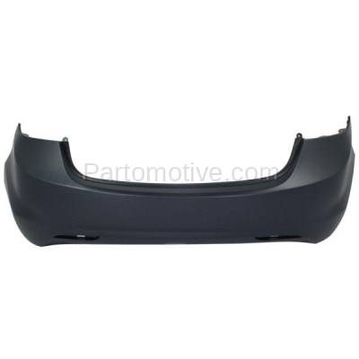 Aftermarket Replacement - BUC-2367R Rear Bumper Cover Assembly Primed Fits 11-13 Elantra Sedan HY1100180 866113Y000