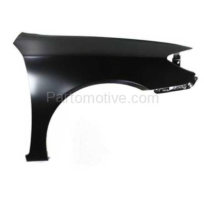 Aftermarket Replacement - FDR-1124RC CAPA 2002-2006 Toyota Camry (2.4 & 3.0 Liter Engine) Front Fender Quarter Panel (without Molding Holes) Primed Steel Right Passenger Side