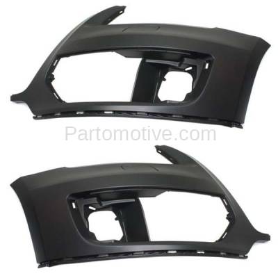 Aftermarket Replacement - BUC-1059F & BUC-1063F 09-12 Q5 Front Bumper Cover Assembly Left Right SET PAIR AU1016100 8R0807107AGRU