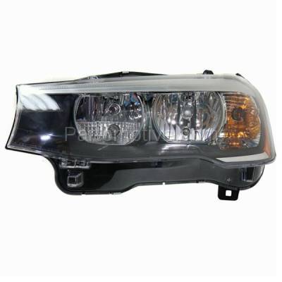 Aftermarket Replacement - HLT-2202L 2015-2018 BMW X3 & X4 (2.0 & 3.0 Liter) Front Composite Headlight Headlamp Halogen Assembly (with Bulbs) Left Driver Side