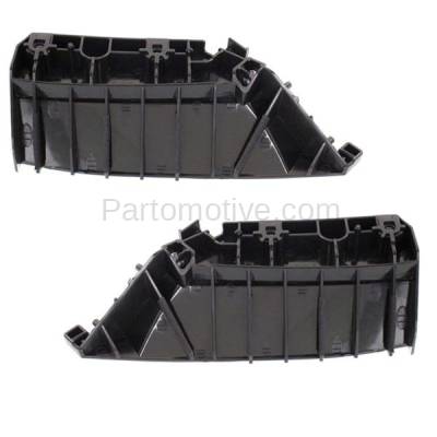Aftermarket Replacement - BBK-1817L & BBK-1817R 2014-2019 Infiniti Q50 Front Bumper Cover Outer Retainer Mounting Support Rail Brace Stay Bracket Plastic SET PAIR Right Passenger & Left Driver Side