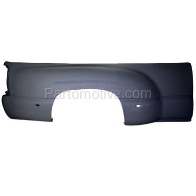 Aftermarket Replacement - FDR-1685R 01-06 Silverado 3500 Truck Fleetside Rear Outer Fender Quarter Panel Right Side