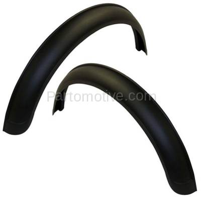 Aftermarket Replacement - FDF-1068L & FDF-1068R 55-86 CJ-Series Rear Fender Flare Wheel Opening Molding Trim Left Right SET PAIR