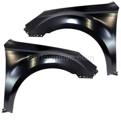 Aftermarket Replacement - FDR-1433LC & FDR-1433RC CAPA 10-14 Legacy Front Fender Quarter Panel Left Right Side SET PAIR