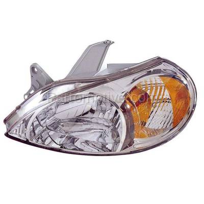 Aftermarket Replacement - HLT-1247L Headlight Headlamp Front Head Light Lamp Left Driver Side DOT For 00-02 Kia Rio