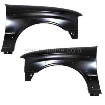 Aftermarket Replacement - FDR-1490LC & FDR-1490RC CAPA 01-10 B-Series Pickup Truck 4WD Front Fender Quarter Panel Left Right PAIR