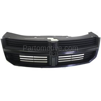 Aftermarket Replacement - GRL-1337 08-10 Avenger Sedan Front Grill Grille Assembly Black Shell CH1200356 68059358AA