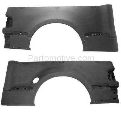 Aftermarket Replacement - FDR-1280L & FDR-1280R 04-09 F150 Flareside w/Molding Holes Rear Outer Fender Quarter Panel SET PAIR