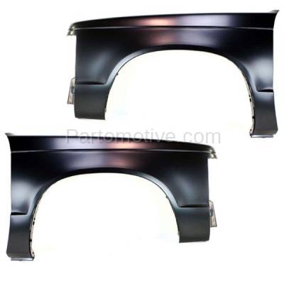 Aftermarket Replacement - FDR-1637LC & FDR-1637RC CAPA Chevy S10 Pickup Truck Front Fender Quarter Panel Left Right Side SET PAIR