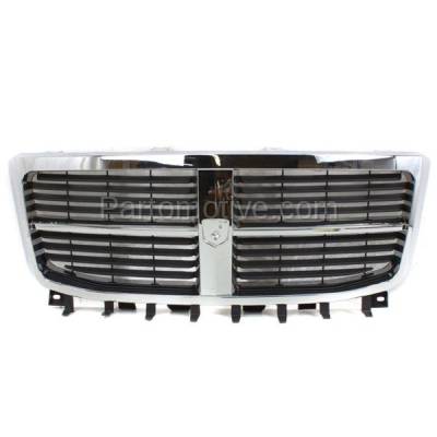 Aftermarket Replacement - GRL-1323 07-09 Durango Front Grill Grille Assembly Chrome Shell w/Black Insert 55078015AD