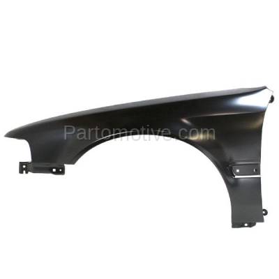 Aftermarket Replacement - FDR-1069LC CAPA 1990-1993 Honda Accord (Coupe, Sedan, Wagon) Front Fender Quarter Panel (with Molding Holes) Steel Left Driver Side