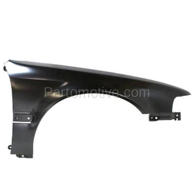 Aftermarket Replacement - FDR-1069R 1990-1993 Honda Accord (Coupe, Sedan, Wagon) Front Fender Quarter Panel (with Molding Holes) Primed Steel Right Passenger Side