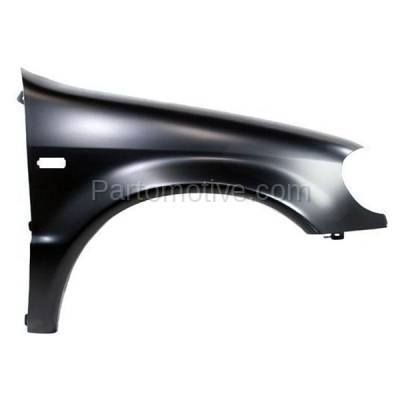 Aftermarket Replacement - FDR-1504R 99-01 ML-Class 163 Chassis Front Fender Quarter Panel Passenger Side MB1241127
