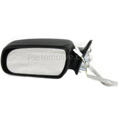 Aftermarket Replacement - MIR-1500L 89-91 Camry Power Smooth Black Non-Folding Rear View Mirror Left Driver Side NEW