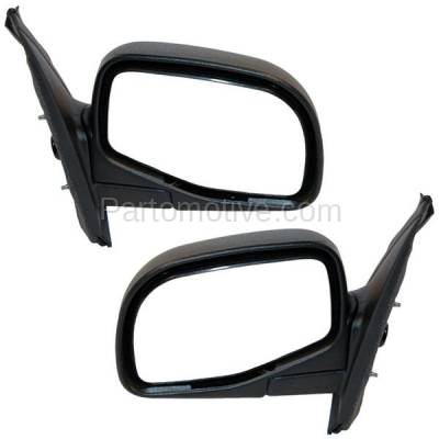 Aftermarket Replacement - MIR-1414L & MIR-1414R 06-10 Mazda5 Power Heat Black Folding Rear View Mirror Left Right Side PAIR SET