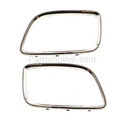 Aftermarket Replacement - GRT-1060L & GRT-1060R 06-09 Torrent Front Outer Grille Trim Grill Molding Chrome Left & Right SET PAIR