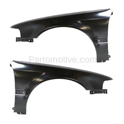 Aftermarket Replacement - FDR-1069LC & FDR-1069RC CAPA 1990-1993 Honda Accord (Coupe, Sedan, Wagon) Front Fender Quarter Panel (with Molding Holes) Primed Steel Left & Right Side