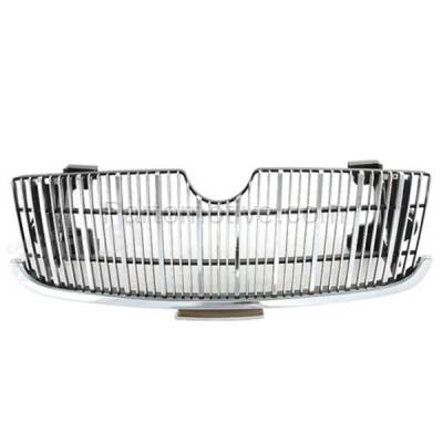 Aftermarket Replacement - GRL-1423 95-97 GR-Marquis Front Face Bar Grill Grille Assembly Chrome FO1200339 F5MY8200A