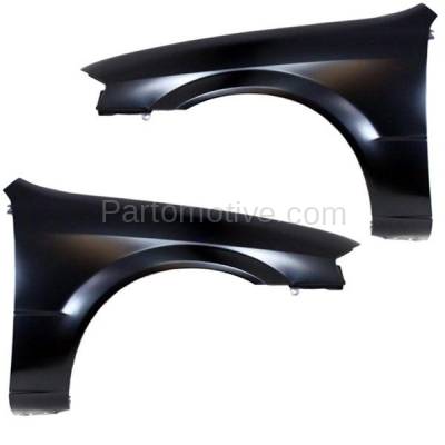 Aftermarket Replacement - FDR-1576LC & FDR-1576RC CAPA 99-00 Protege Front Fender Quarter Panel Left Right Side SET PAIR