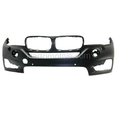 Aftermarket Replacement - BUC-3578F 2014-2018 BMW X5 (without M Sport) Front Bumper Cover Assembly (with Park Assist Sensor Holes) without Night Vision & Surround View