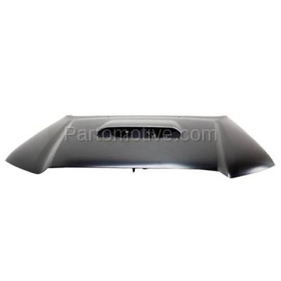 Aftermarket Replacement - HDD-1714C CAPA 2012-2015 Toyota Tacoma Pickup Truck (Models with Hood Scoop & Turbo Hole) Front Hood Panel Assembly Primed Steel