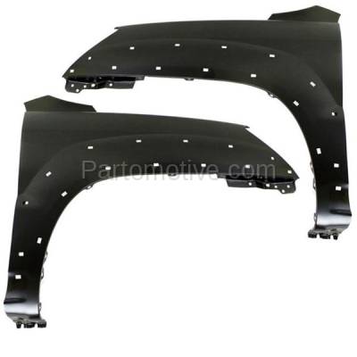 Aftermarket Replacement - FDR-1717LC & FDR-1717RC CAPA 2005-2010 Kia Sportage (2.7 Liter Engine) (Models with Luxury Package) Front Fender Quarter Panel Primed SET PAIR Right & Left Side