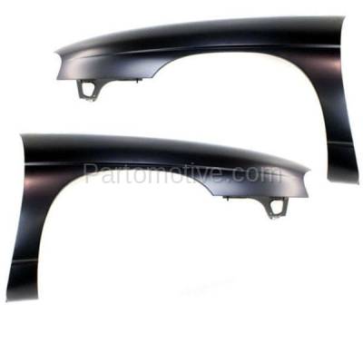 Aftermarket Replacement - FDR-1448LC & FDR-1448RC CAPA 1995-1999 Chevrolet Monte Carlo & 1995-2001 Lumina (3.1L & 3.4L & 3.8L V6 Engine) Front Fender Quarter Panel Steel SET PAIR Right & Left Side
