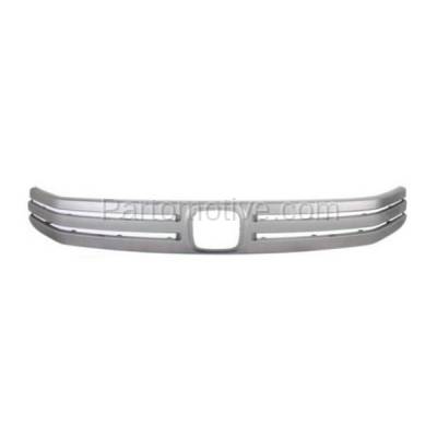 Aftermarket Replacement - GRT-1124 NEW 10-11 Insight Front Grille Trim Grill Molding Silver HO1210133 71122TM8A01ZA