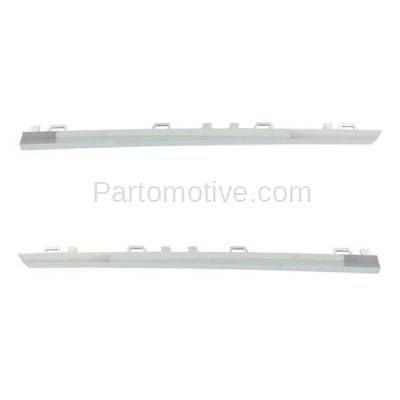 Aftermarket Replacement - GRT-1203L & GRT-1203R 12-15 CLS400/CLS550 Front Grille Trim Grill Molding Chrome Left & Right SET PAIR