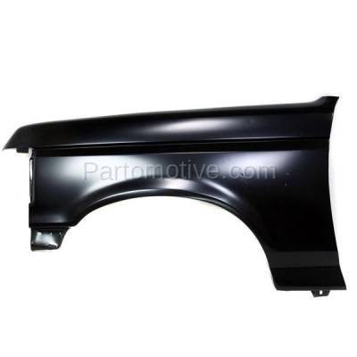 Aftermarket Replacement - FDR-1291LC CAPA 1987-1991 Ford Bronco & F-Series Pickup Truck Front Fender Quarter Panel (without Molding Holes) Primed Steel Left Driver Side