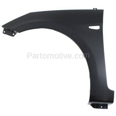 Aftermarket Replacement - FDR-1060LC CAPA 2012 Hyundai Accent 1.6L Front Fender Quarter Panel with Turn Signal Light Hole (without Molding Holes) Steel Left Driver Side