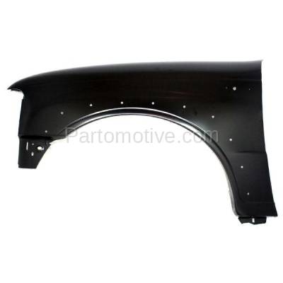 Aftermarket Replacement - FDR-1490LC CAPA 2001-2010 Mazda B-Series (Base, SE) 4WD Front Fender (with Wheel Opening Molding Holes) Primed Steel Left Driver Side