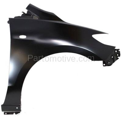 Aftermarket Replacement - FDR-1480RC CAPA 2006-2009 Mazda 5 (2.3 Liter Engine) Front Fender Quarter Panel (with Rocker Molding & Turn Signal Light Holes) Steel Right Passenger Side