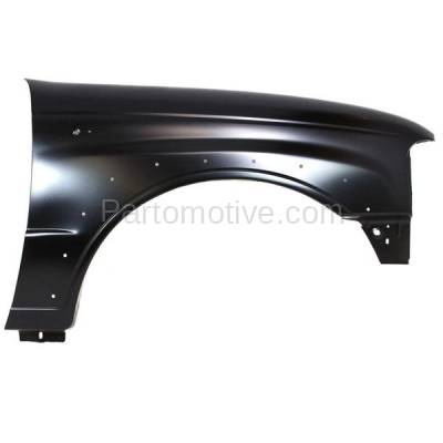 Aftermarket Replacement - FDR-1490R 2001-2010 Mazda B-Series (Base, SE) 4WD Front Fender (with Wheel Opening Molding Holes) Primed Steel Right Passenger Side